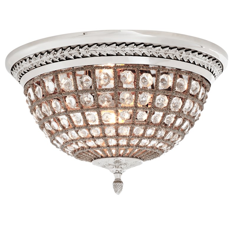 Потолочный светильник Ceiling Lamp Kasbah Nickel Никель Прозрачное Стекло Потолочный светильник Ceiling Lamp Kasbah Nickel Никель Прозрачное Стекло в Брянске | Loft Concept