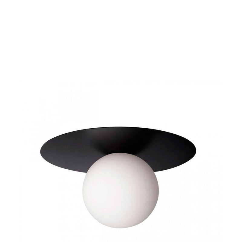 Светильник потолочный MATISSE Black 25 см Белый Черный Светильник потолочный MATISSE Black 25 см Белый Черный в Брянске | Loft Concept