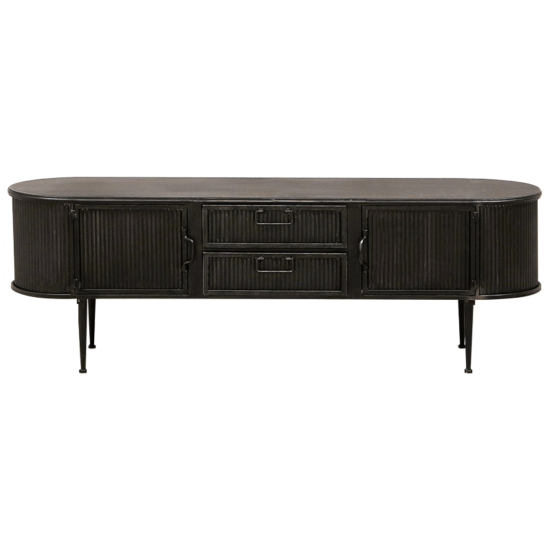 ТВ-тумба Hugon Wood Metal TV Stand Коричневый ТВ-тумба Hugon Wood Metal TV Stand Коричневый в Брянске | Loft Concept