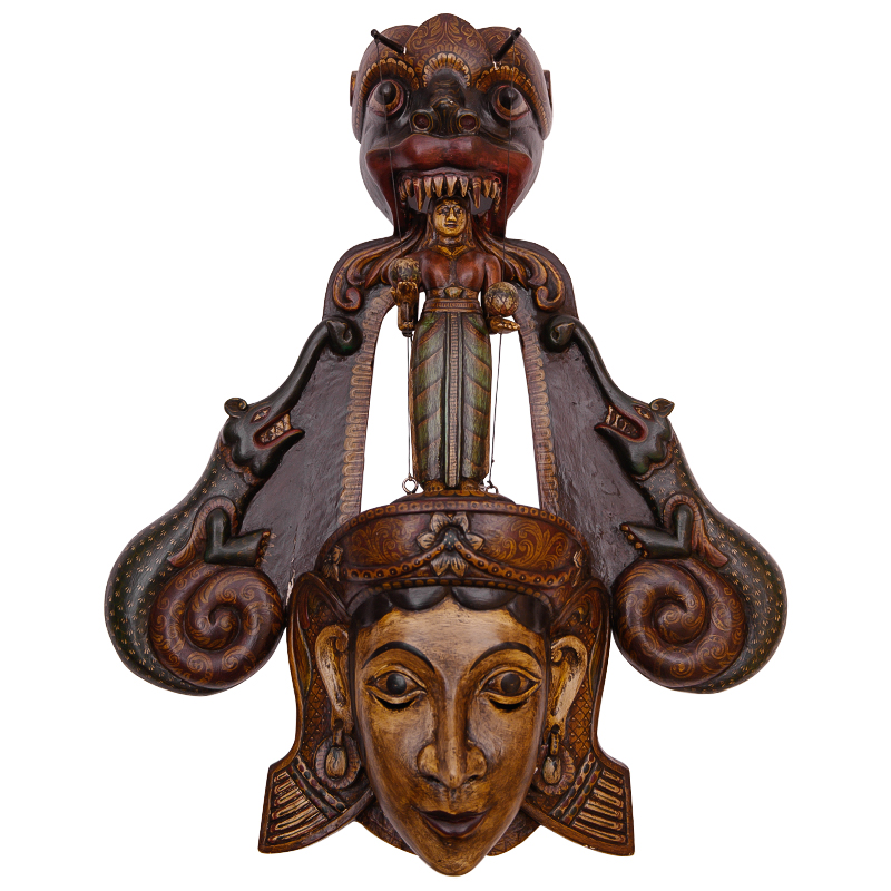 Маска Sri-Lanka Traditional Mask Шри-Ланка Коричневый Мульти Маска Sri-Lanka Traditional Mask Шри-Ланка Коричневый Мульти в Брянске | Loft Concept