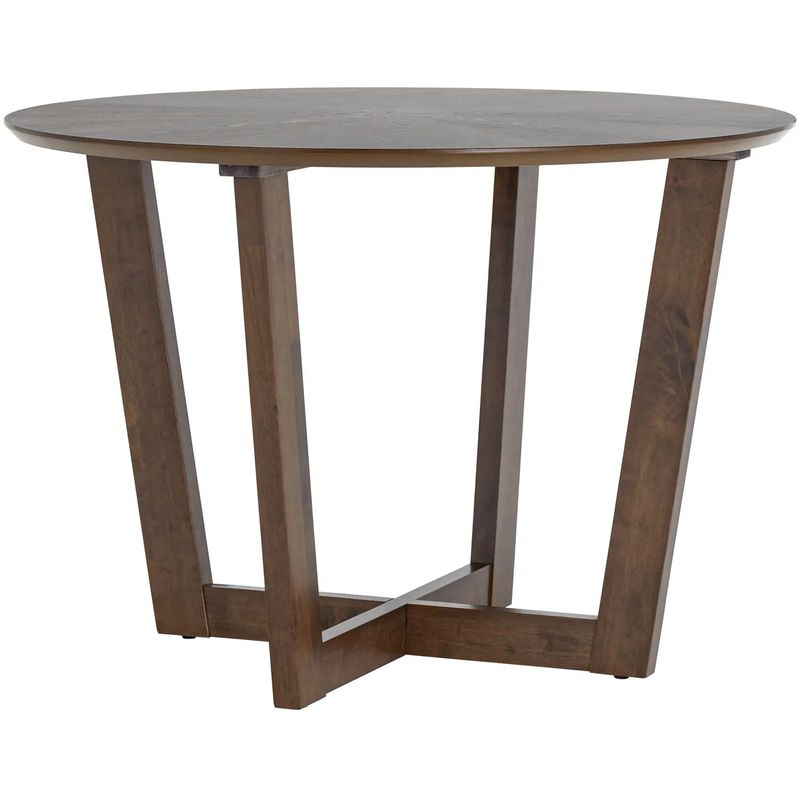 Стол обеденный круглый Wooden Table Round Коричневый Стол обеденный круглый Wooden Table Round Коричневый в Брянске | Loft Concept