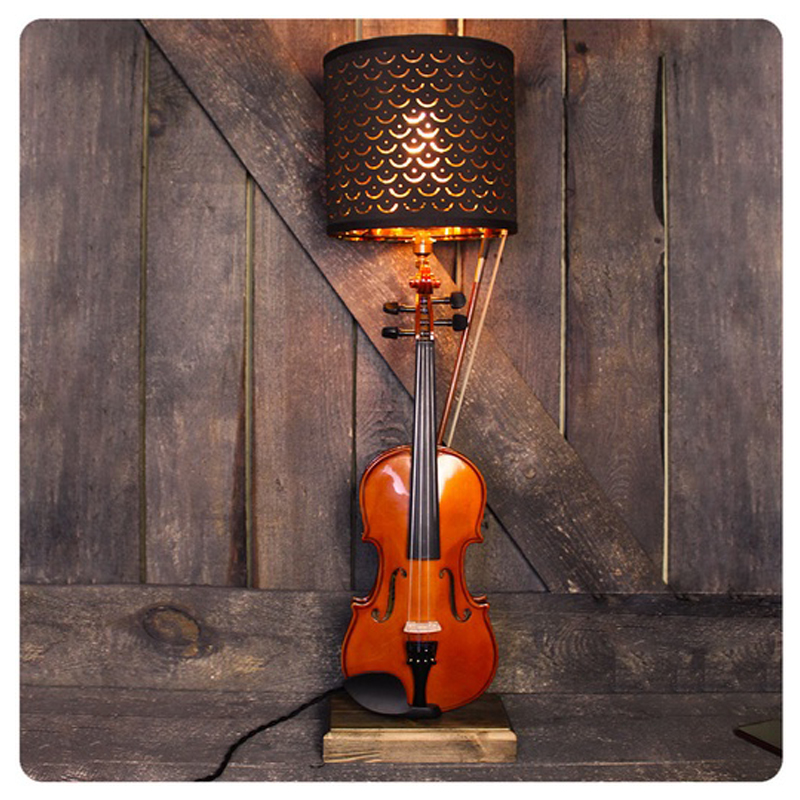 Настольная лампа Violin brown Коричневый Настольная лампа Violin brown Коричневый в Брянске | Loft Concept