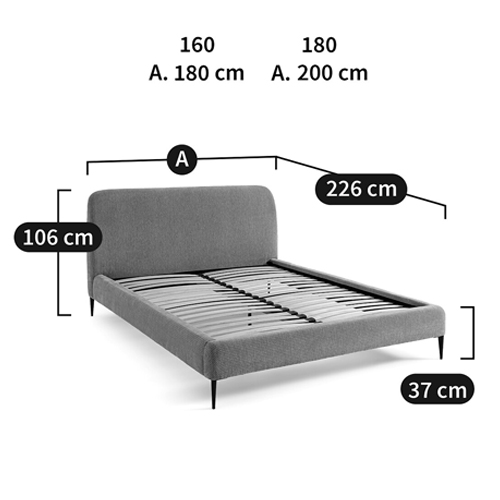 Кровать с обивкой велюр Hazel Velour Beige Bed Кровать с обивкой велюр Hazel Velour Beige Bed в Брянске