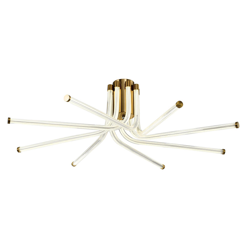 Потолочный светильник светодиодный из стали Trumpet Tube Bronze Бронза Потолочный светильник светодиодный из стали Trumpet Tube Bronze Бронза в Брянске | Loft Concept