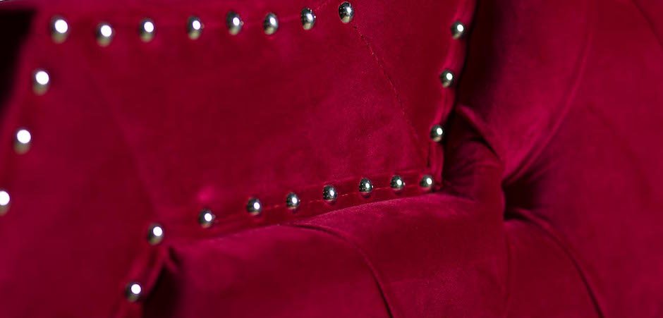 Кровать двуспальная с изголовьем красная Button Кровать двуспальная с изголовьем красная Button - Loft-Concept в Брянске