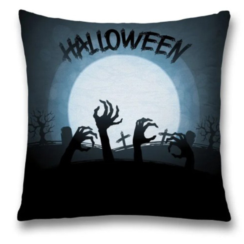 Подушка Halloween Zombie Синий Черный Подушка Halloween Zombie Синий Черный в Брянске | Loft Concept