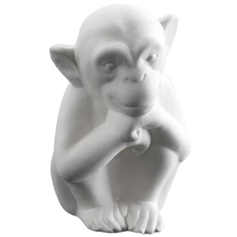 Статуэтка Abhika Monkey Bisc. Белый Статуэтка Abhika Monkey Bisc. Белый в Брянске | Loft Concept