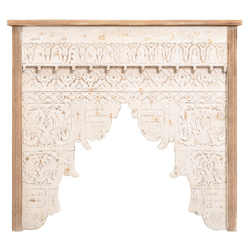 Консоль Indian Antique White Furniture Shakti Console Бежевый Древесина в Брянске | Loft Concept 