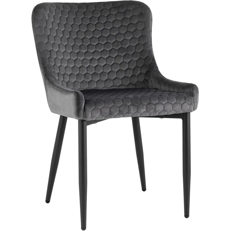 Стул Stitch Honey Chair Серый Велюр Серый Черный Стул Stitch Honey Chair Серый Велюр Серый Черный в Брянске | Loft Concept