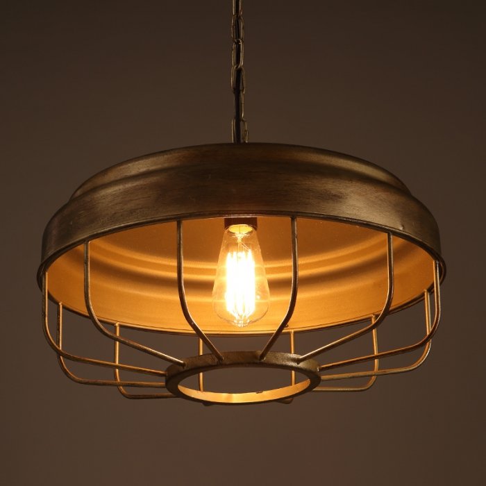 Подвесной светильник Lofter Golden Cage Коричневый в Брянске | Loft Concept 