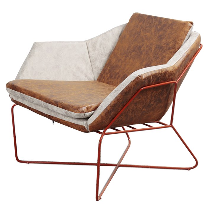 Nordic retro Industrial Сhair Коричневый винтаж Красный Nordic retro Industrial Сhair Коричневый винтаж Красный в Брянске | Loft Concept