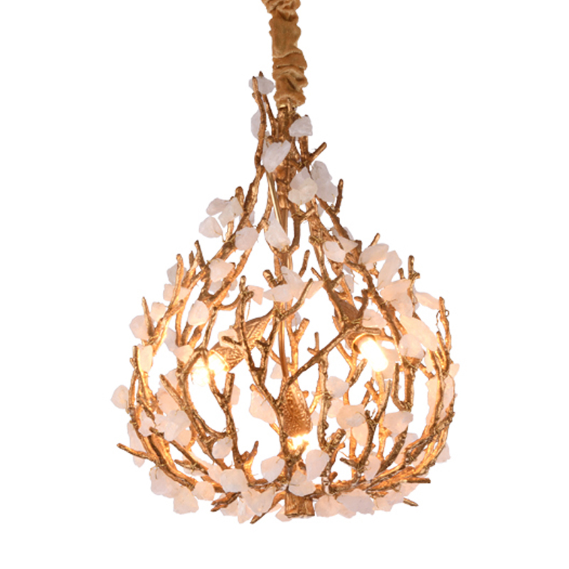 Люстра Gillis Chandelier Золотой Белый Люстра Gillis Chandelier Золотой Белый в Брянске | Loft Concept