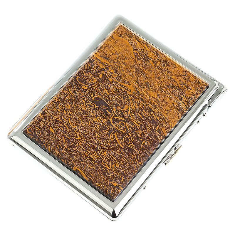 Портсигар с газовой зажигалкой из натурального камня Яшма Змеиная Stone Cigarettes Cases Оранжевый Серебряный Портсигар с газовой зажигалкой из натурального камня Яшма Змеиная Stone Cigarettes Cases Оранжевый Серебряный в Брянске | Loft Concept