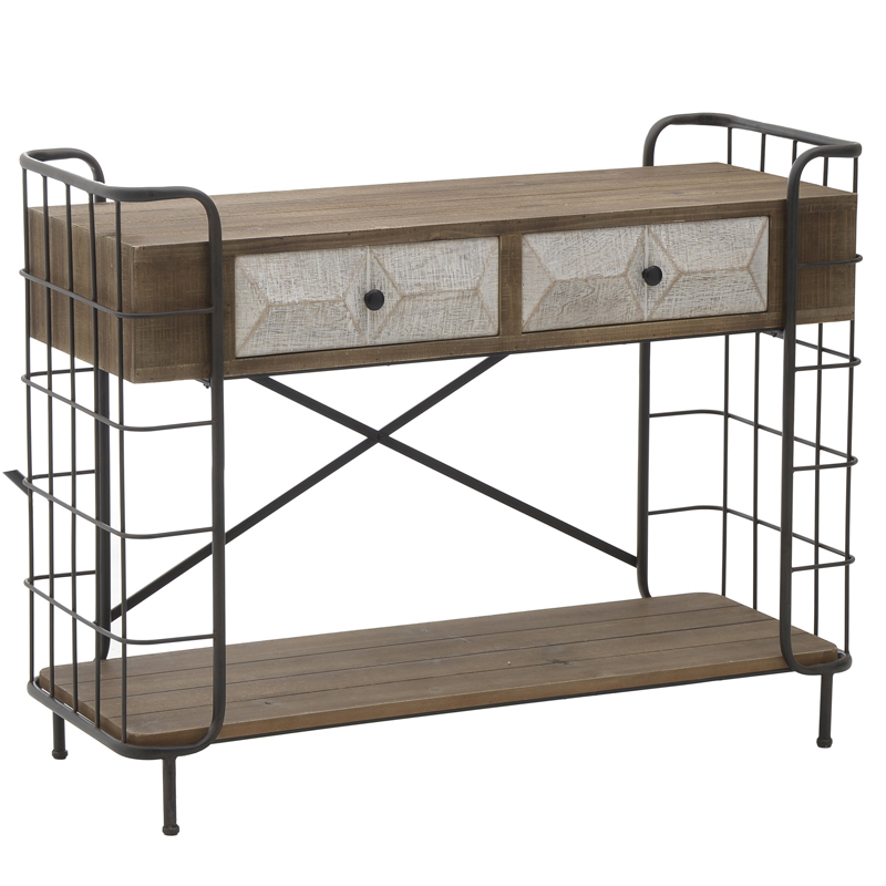 Консоль Dulce Loft Console Черный Коричневый в Брянске | Loft Concept 