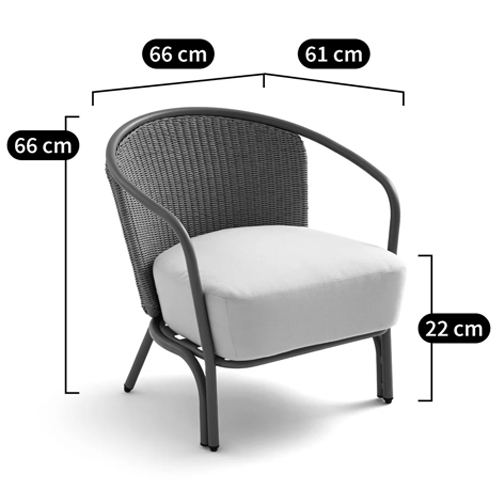 Садовое кресло с каркасом из стали Kenneth Chair в Брянске