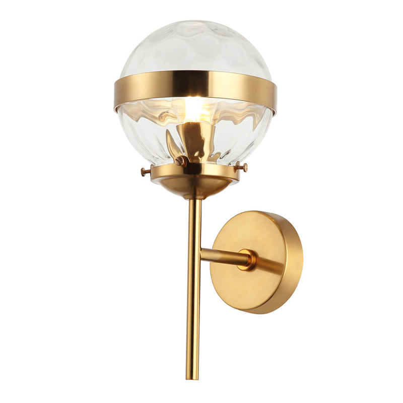 Бра Greyson Sconce Глянцевое золото Прозрачный Бра Greyson Sconce Глянцевое золото Прозрачный в Брянске | Loft Concept