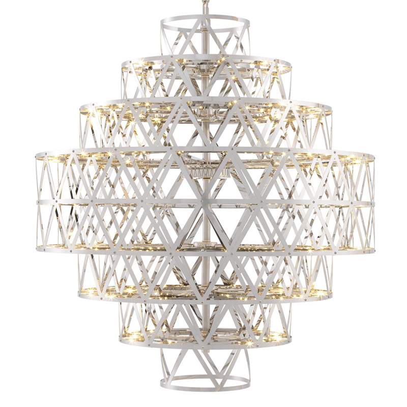 Люстра Eichholtz Chandelier Clinton Nickel Никель Люстра Eichholtz Chandelier Clinton Nickel Никель в Брянске | Loft Concept
