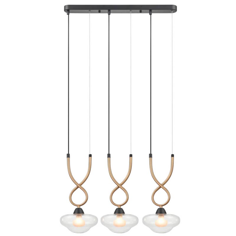 Люстра Yolanda Chandelier Латунь Черный Люстра Yolanda Chandelier Латунь Черный в Брянске | Loft Concept