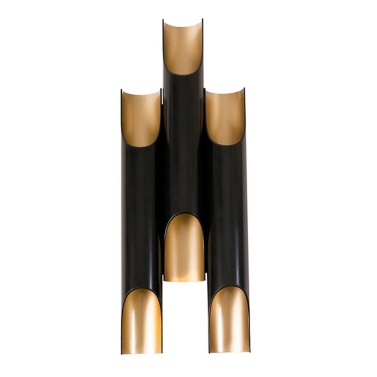 Бра Galliano Triple by DELIGHTFULL Black Черный Золотой в Брянске | Loft Concept 