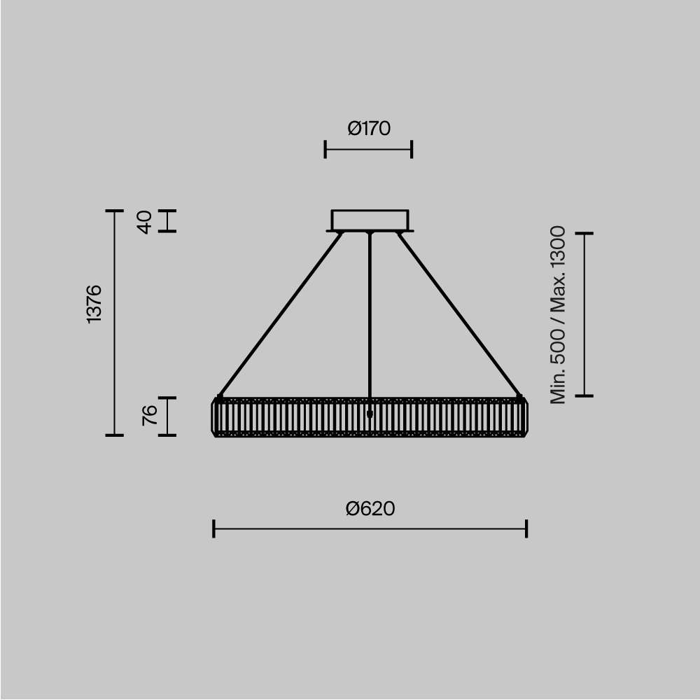 Люстра подвесная Krone 3000К 36Вт в Брянске