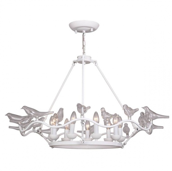 Люстра Dove Chandelier Glass Bird White Белый Люстра Dove Chandelier Glass Bird White Белый в Брянске | Loft Concept