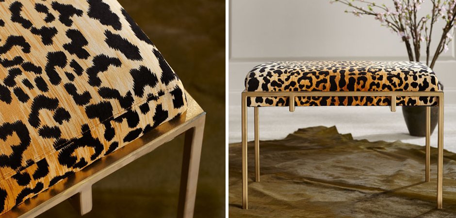 Пуф Metal and Leopard Ottoman Пуф Metal and Leopard Ottoman - Loft-Concept в Брянске