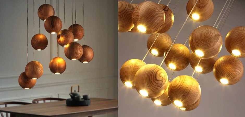 Подвесной светильник Lofter Wooden Sphere Подвесной светильник Lofter Wooden Sphere - Loft-Concept в Брянске