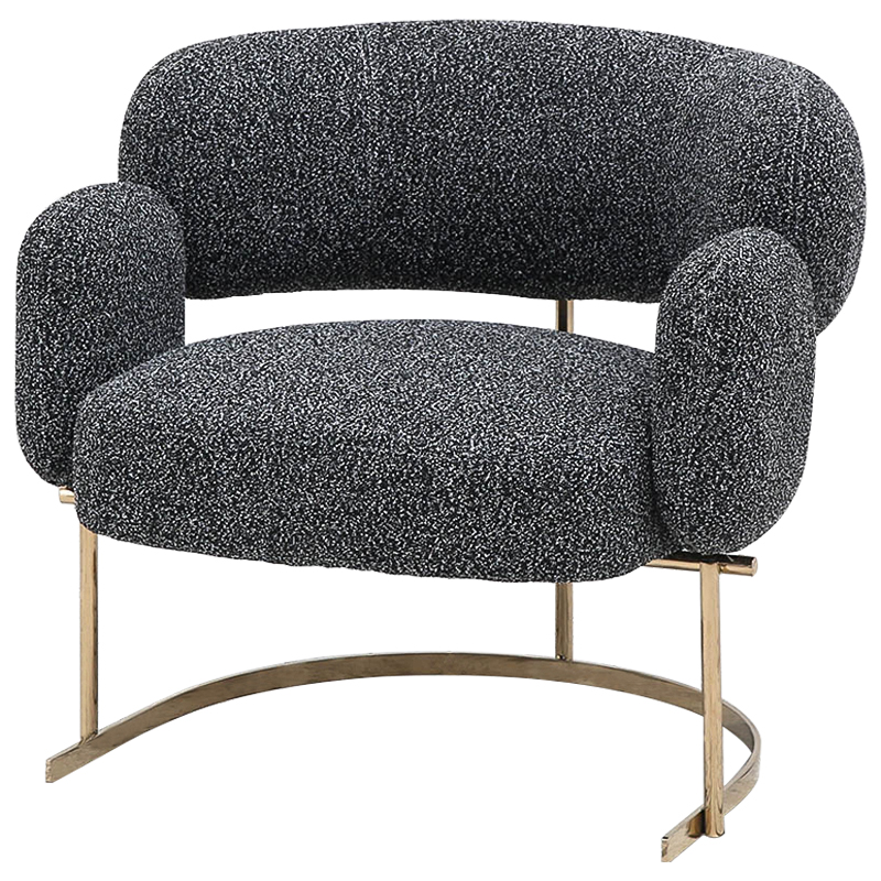 Кресло Madge Armchair Серый Глянцевое золото Кресло Madge Armchair Серый Глянцевое золото в Брянске | Loft Concept