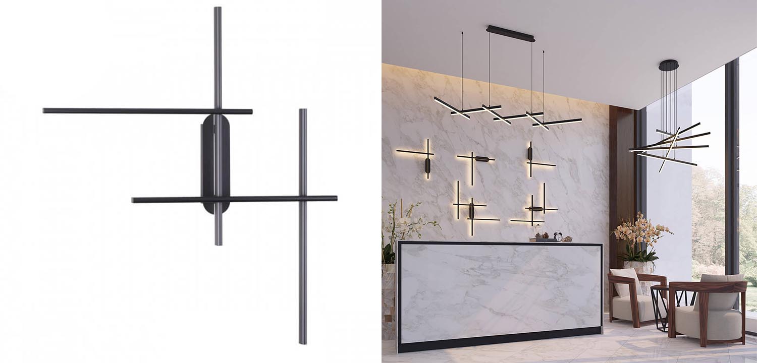 Бра Rolf Four Black Lines - фото