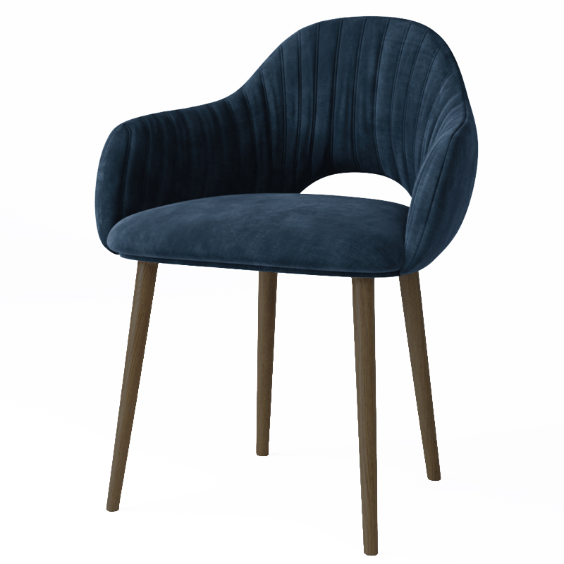 Стул California Dark blue Синий Коричневый Стул California Dark blue Синий Коричневый в Брянске | Loft Concept