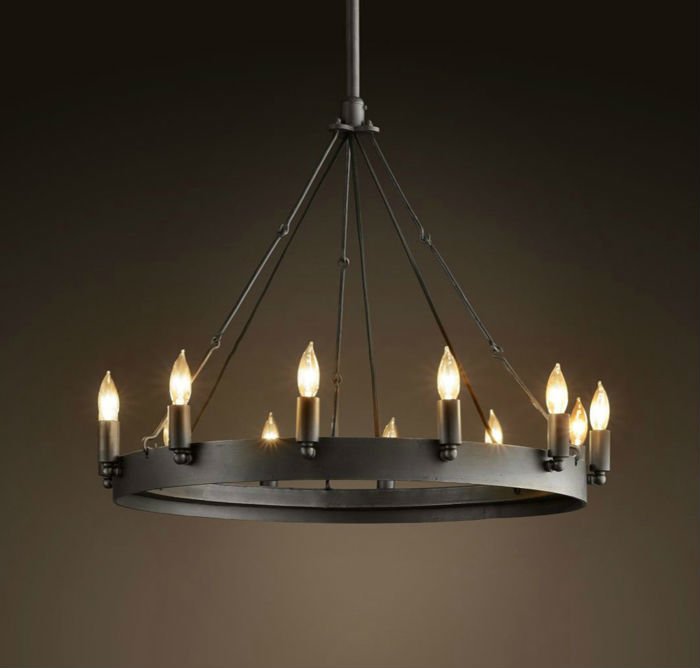 Люстра Camino Round Chandelier Черный Люстра Camino Round Chandelier Черный в Брянске | Loft Concept