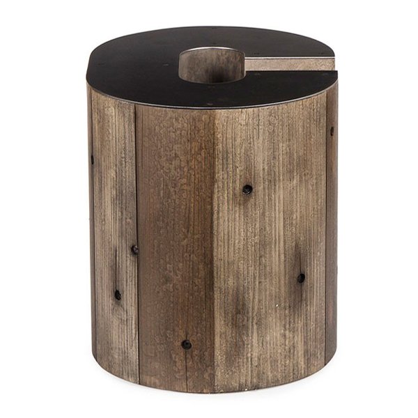 Столик Wooden Alphabet С Side Table Графит Коричневый Столик Wooden Alphabet С Side Table Графит Коричневый в Брянске | Loft Concept