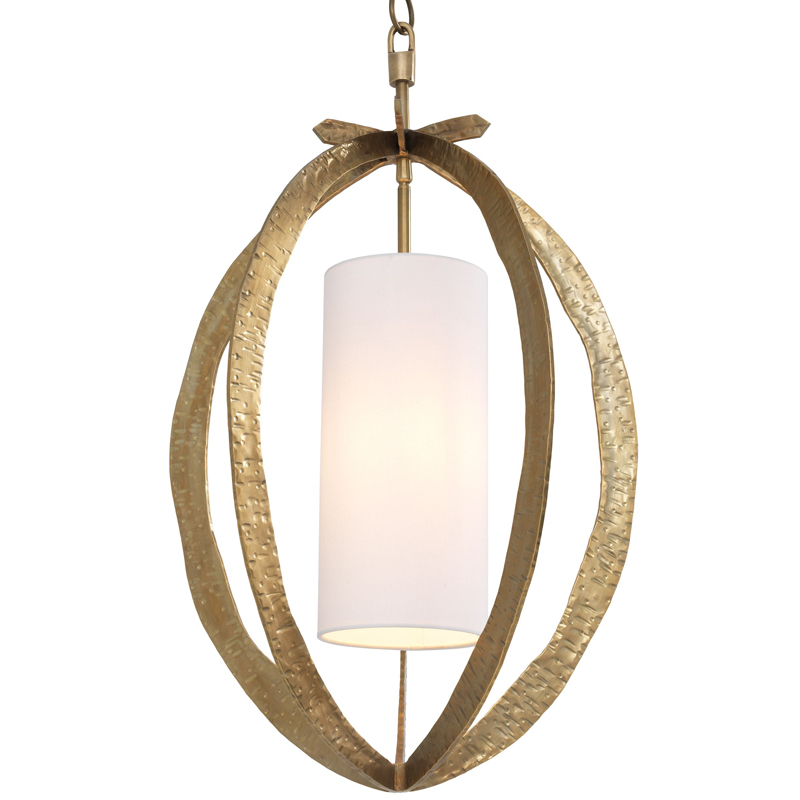 Подвесной светильник Eichholtz Chandelier Luciano brass Латунь Белый Подвесной светильник Eichholtz Chandelier Luciano brass Латунь Белый в Брянске | Loft Concept