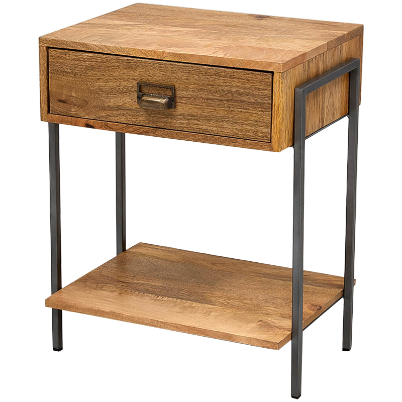 Тумбочка Dewi Loft Nightstand Древесина Латунь Черный Тумбочка Dewi Loft Nightstand Древесина Латунь Черный в Брянске | Loft Concept
