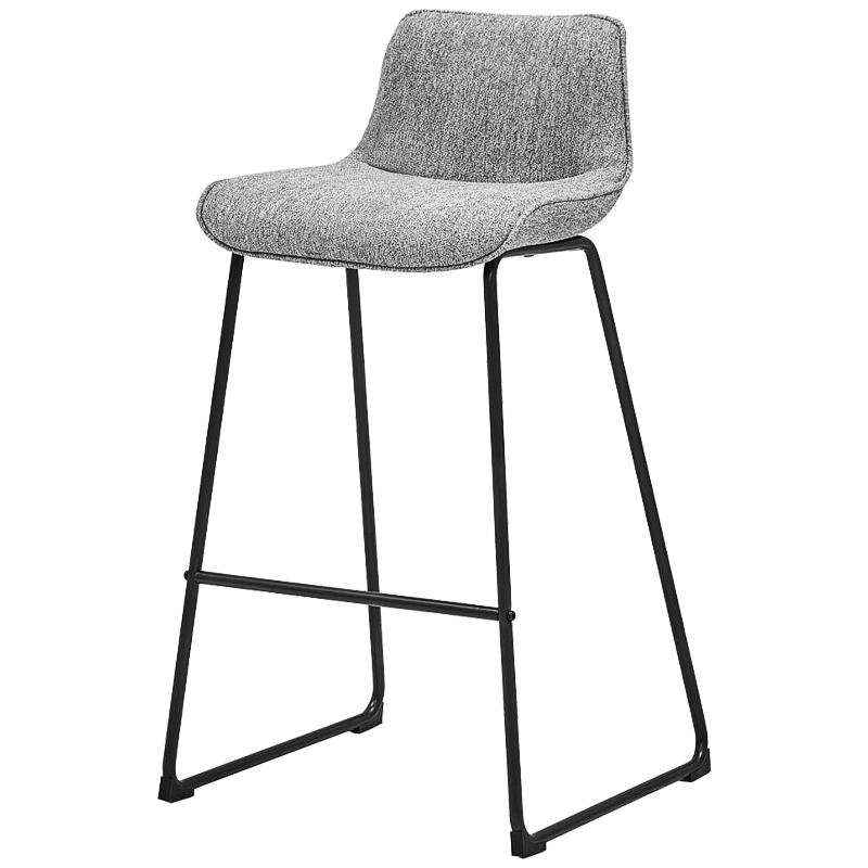 Барный стул Alonzo Bar Stool Gray Черный Светло-серый Барный стул Alonzo Bar Stool Gray Черный Светло-серый в Брянске | Loft Concept