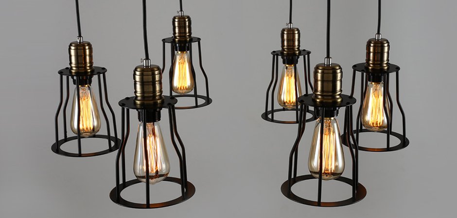 Подвесной светильник Loft Industrial Cage Filament Pendant Подвесной светильник Loft Industrial Cage Filament Pendant - Loft-Concept в Брянске