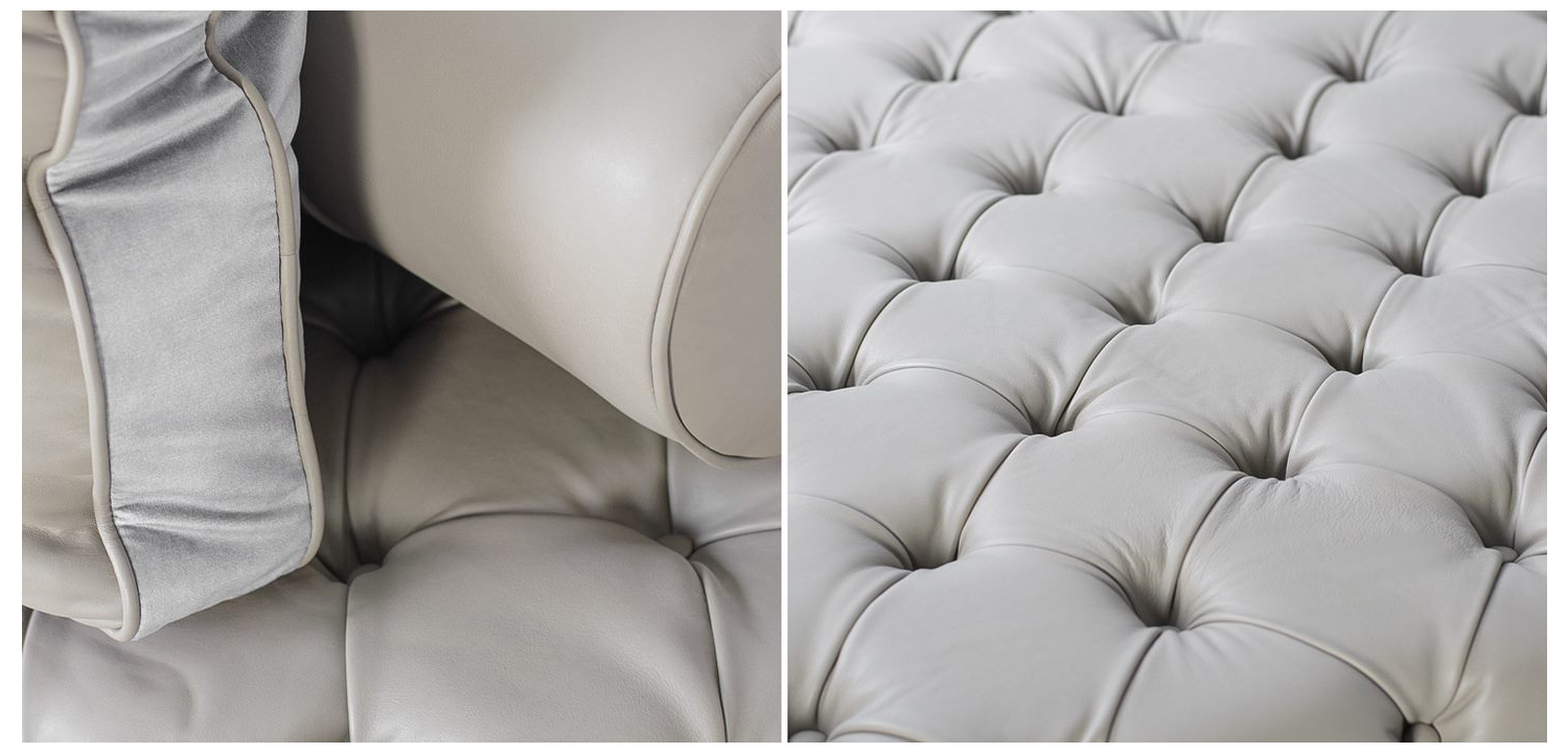 Кушетка Chinzi Lounge Sofa light gray - фото №1