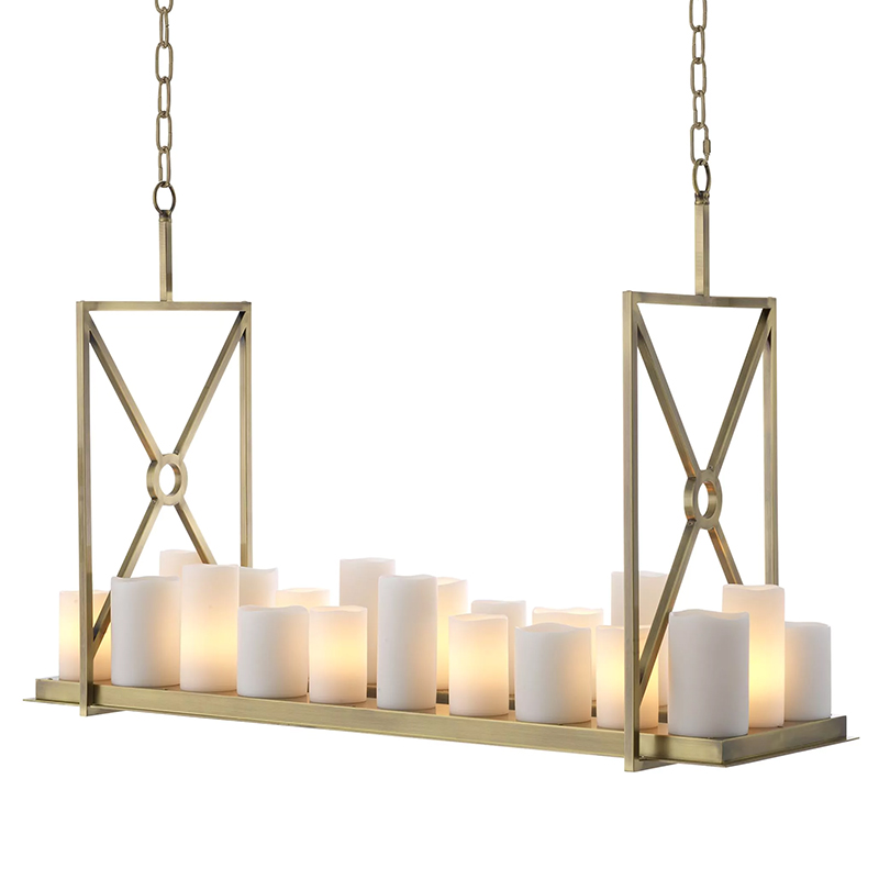 Люстра Eichholtz Chandelier Commodore Латунь Белый Прозрачное Стекло Люстра Eichholtz Chandelier Commodore Латунь Белый Прозрачное Стекло в Брянске | Loft Concept