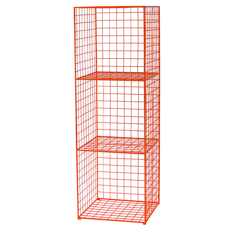 Стеллаж Carney Orange Industrial Metal Rust Rack Оранжевый Стеллаж Carney Orange Industrial Metal Rust Rack Оранжевый в Брянске | Loft Concept