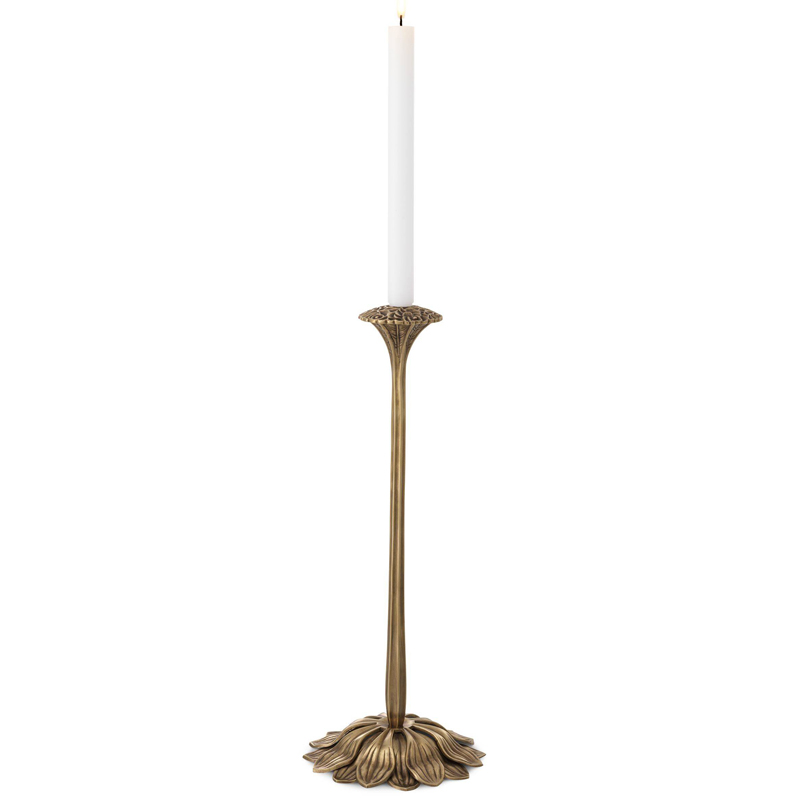 Подсвечник Eichholtz Candle Holder Lorraine Винтажная латунь Подсвечник Eichholtz Candle Holder Lorraine Винтажная латунь в Брянске | Loft Concept