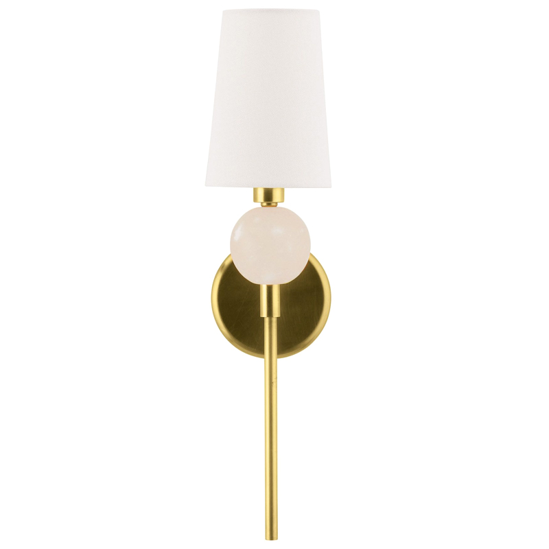 Бра Arteriors MENDEE SCONCE GOLD Золотой Белый Бра Arteriors MENDEE SCONCE GOLD Золотой Белый в Брянске | Loft Concept