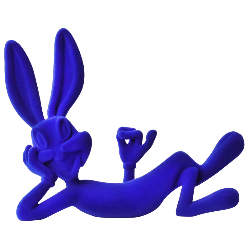 Декоративная статуэтка синий флок Bugs Bunny Blue Statuette Синий Декоративная статуэтка синий флок Bugs Bunny Blue Statuette Синий в Брянске | Loft Concept