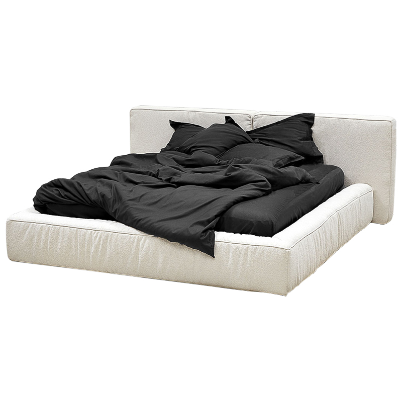 Кровать двуспальная с подъёмным механизмом Madelyn Bed White Белый Кровать двуспальная с подъёмным механизмом Madelyn Bed White Белый в Брянске | Loft Concept