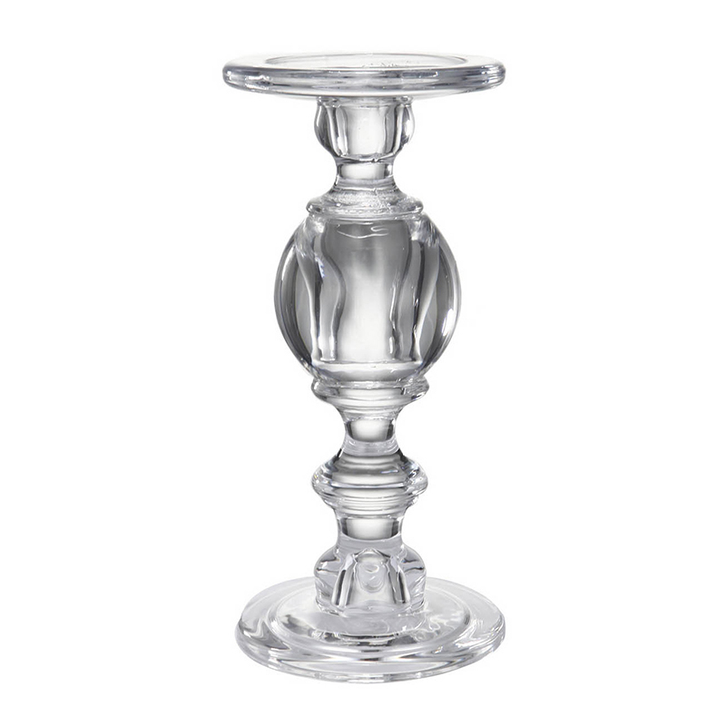 Подсвечник Glass Candlestick II Прозрачное Стекло Подсвечник Glass Candlestick II Прозрачное Стекло в Брянске | Loft Concept