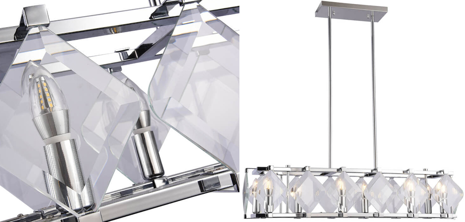 Люстра Glass Rhombus Lighting Люстра Glass Rhombus Lighting - Loft-Concept в Брянске