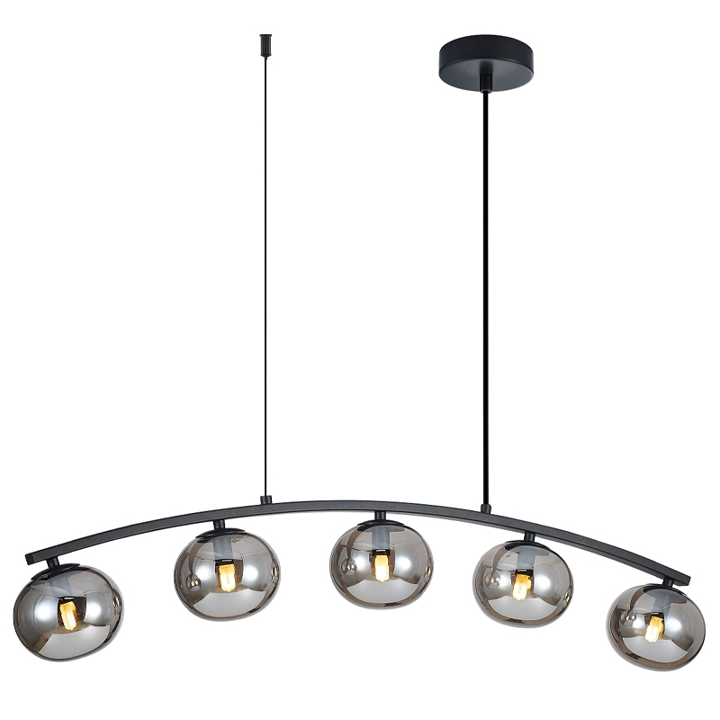 Люстра B.LUX Матовый черный каркас 93 см Черный матовый Серый Люстра B.LUX Матовый черный каркас 93 см Черный матовый Серый в Брянске | Loft Concept