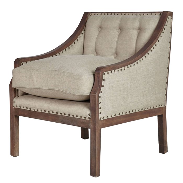 Кресло Shelter Arm Chair Бежевый Кресло Shelter Arm Chair Бежевый в Брянске | Loft Concept