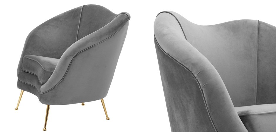 Кресло Eichholtz Chair Cambiano Grey Кресло Eichholtz Chair Cambiano Grey - Loft-Concept в Брянске