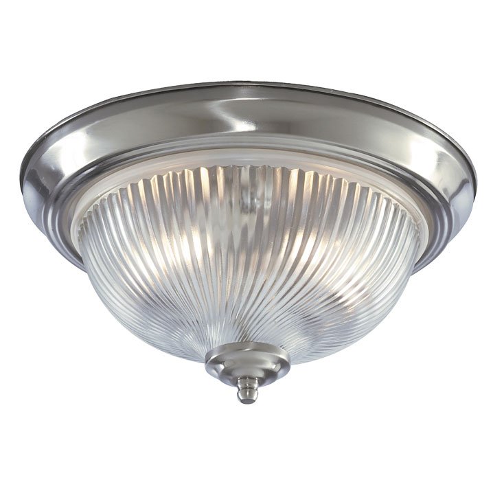 Потолочный светильник Flush Mount Ceiling Light silver corrugated glass Серебряный Потолочный светильник Flush Mount Ceiling Light silver corrugated glass Серебряный в Брянске | Loft Concept