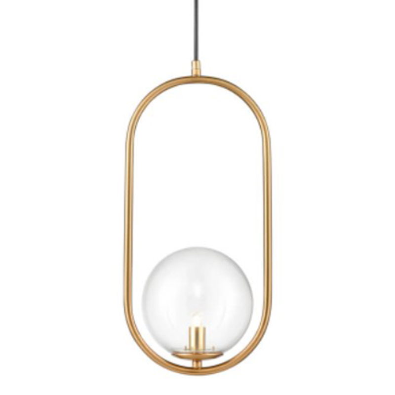 Подвесной светильник B.LUX C Ball oval gold Золотой Прозрачное Стекло Подвесной светильник B.LUX C Ball oval gold Золотой Прозрачное Стекло в Брянске | Loft Concept